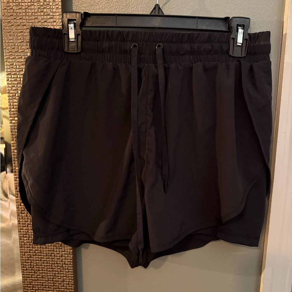BuffBunny Black Athletic Running Shorts with Inner Liner - Picture 2 of 5